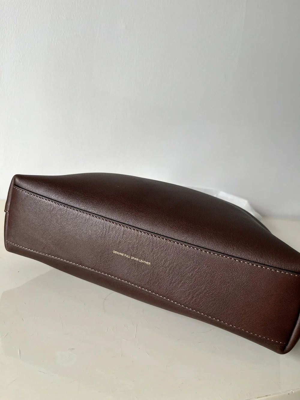 COACH Chocolate Brown Leather Shoulder Bag - Picture 8 of 9